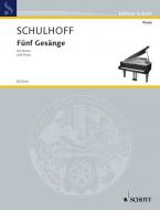 Fünf Gesänge mit Klavier Download