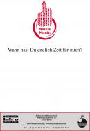 Wann hast Du endlich Zeit für mich 