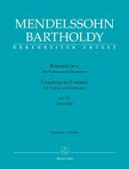 Concierto en mi menor op. 64 para violín y orquesta Standard