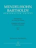 Concierto en mi menor op. 64 para violín y orquesta Standard