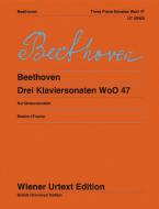 Tres sonatas para piano WoO 47 