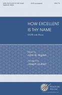 How Excellent Is Thy Name 