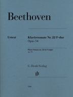 Piano Sonata no. 22 in F major op. 54 