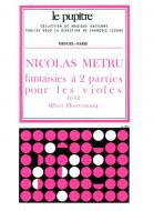 Fantaisie A 2 Parties pour Les Violes 