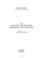 250 Dictees Musicales Progressives A Une Voix Vol.1 