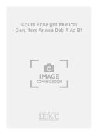 Cours Enseignt Musical General 