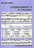 Literaturheft 3 für C-Blockflöten 
