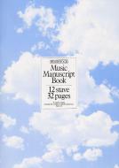 Music Manuscript Book: 12 Stave 32 Pages Stitched 