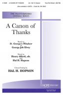 A Canon of Thanks 