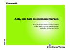 Ach, ich hab' in meinem Herzen - Klavierstimme 