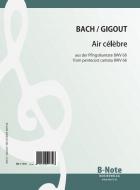 Air célèbre from the pentecost cantata BWV 68 for organ (Arr. Gigout) 