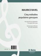 Cinq mélodies grecques para canto y piano 