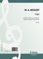 Fugue in g minor for piano duet KV 401 