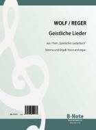 Sacred songs from 'The spanish song book' for voice and organ (Arr. Reger) 