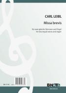 Missa brevis for two equal voices and organ 