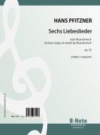 Six love songs on words by Ricarda Huch op.35 