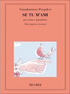 Se Tu M'ami Medium Voice Piano Italian 