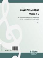 Mass in D major for two female voices and organ (piano) op.9 