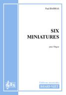 6 miniatures 