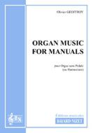 Organ Music for Manuals 