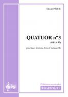 Quatuor no. 3 op. 37 