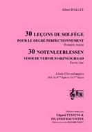 30 leçons de solfège perfectionnement - Chant élève 3 clés 