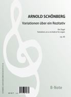 Variations an a recitative op. 40 