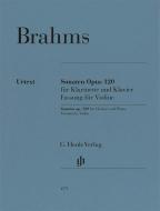 Sonatas op. 120 for Clarinet and Piano 