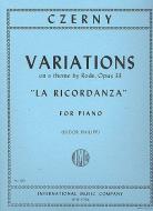 Variations La Ricordanza op.33 