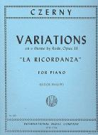 Variations La Ricordanza op.33 
