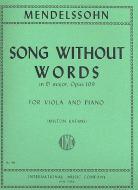Song without Words in D major op. 109 