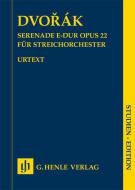 Serenade in E major op. 22 - Study Score 
