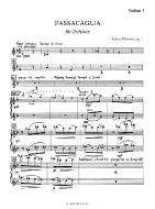 Passacaglia for orchestra op.1 (parts) 