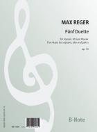 Five duets for soprano, alto and piano op.14 
