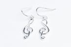 Boucles d'Oreilles Clé de Sol HazenArt 