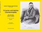 15 kurze und leichte Choralvorspiele 