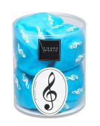 Caja de Globos Clave de Sol Azul Claro (20 Piezas) 