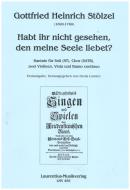 Habt ihr nicht gesehen, den meine Seele liebet? 