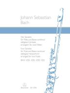 4 Sonatas para flauta y bajo continuo/obbligato clave BWV 1034, 1035, 1030, 1032 Standard