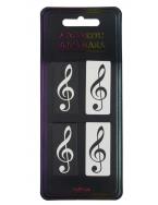 Marcapáginas magnético g-clef blanco y negro 