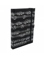 Cuaderno partituras negro A6 