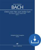 Cristo, nuestro Señor, vino al Jordán BWV 7 Download