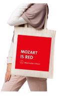 Bolsa de algodón "Mozart es rojo 