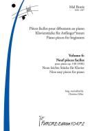 Piezas para piano para principiantes Vol. 6: 9 piezas fáciles para piano 