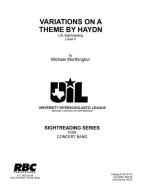 Variations On A Theme By Haydn 