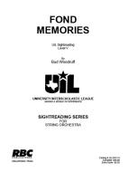 Fond Memories 
