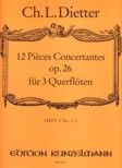 12 Pièces concertantes for 3 Flutes, Vol. 1 