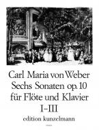 6 Sonatas, Op. 10 (J. 99-104) for Flute and Piano, Vol. 1 