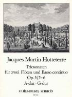 6 Sonatas Op. 3 for 2 Flutes and Basso continuo, Vol. 3 
