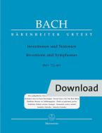 Invenciones y sinfonías BWV 772-801 Download